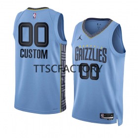 Maillot NBA Memphis Grizzlies Personnalisable Jordan 2022-23 Statement Edition Bleu Swingman - Homme